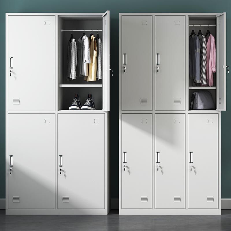 Contemporary Hinged Wardrobe Cabinet Steel Wardrobe Armoire for Home