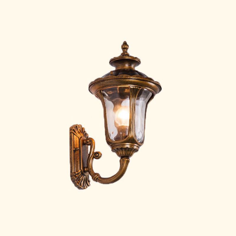 Verre en verre Mur de mur Lumière luminaire mural de style vintage