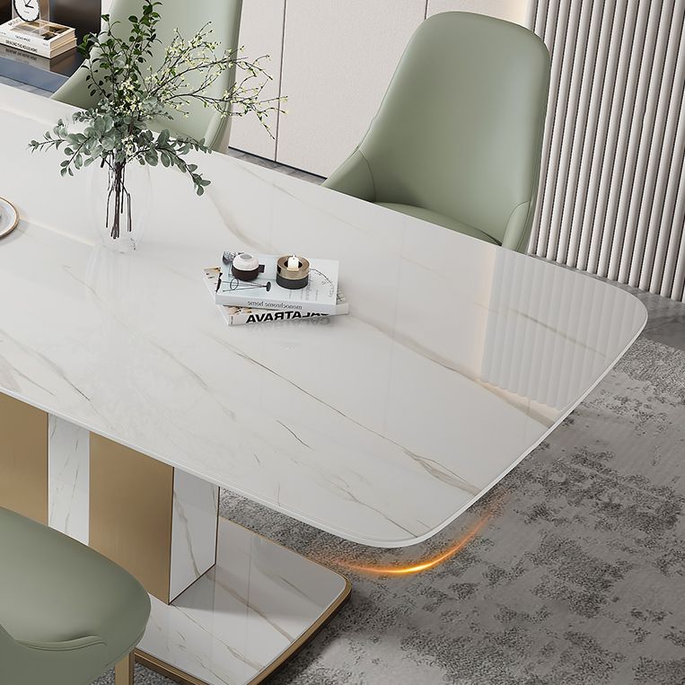 Designer Style Sintered Stone Top Dining Set Rectangle 1/2/5/6 Pieces Table with Chairs