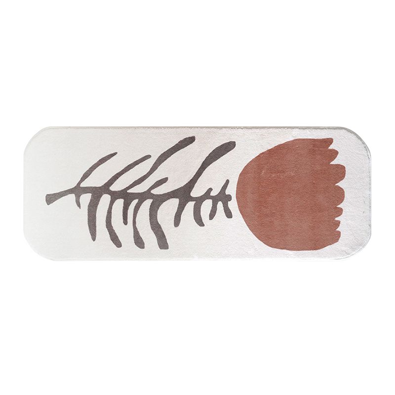 Fancy Modern Area Rug Flower Pattern Polyester Area Carpet Anti-Slip Washable Rug for Home Decor