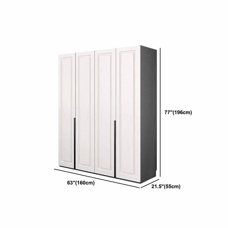 Modern Style Wooden Wardrobe Soft Close Door Wardrobe Closet with Drawer