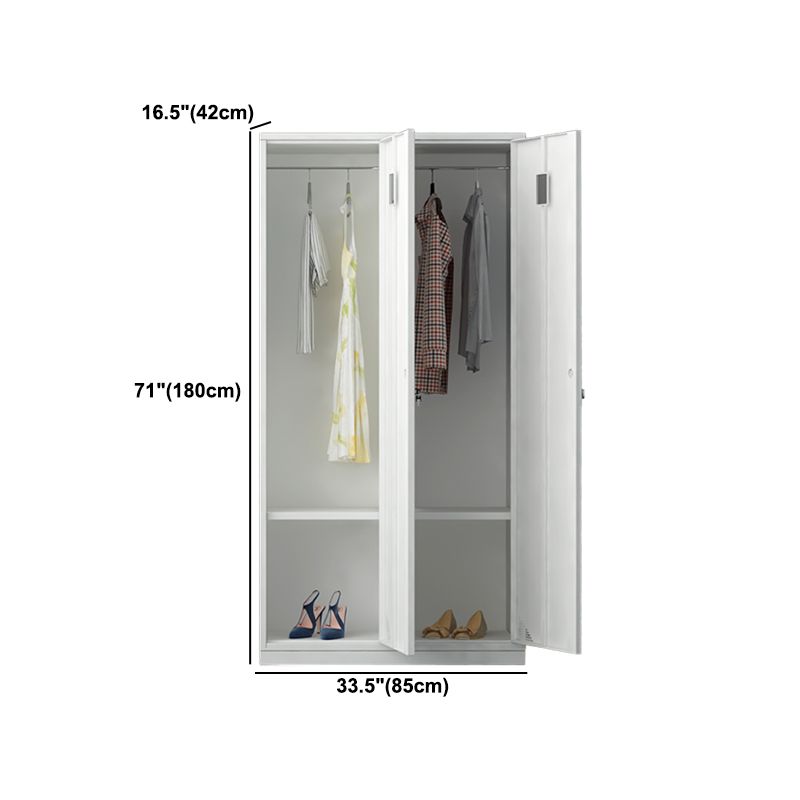 Metal Contemporary Indoor Cabinet Grey Hinged Door Storage Cabinet