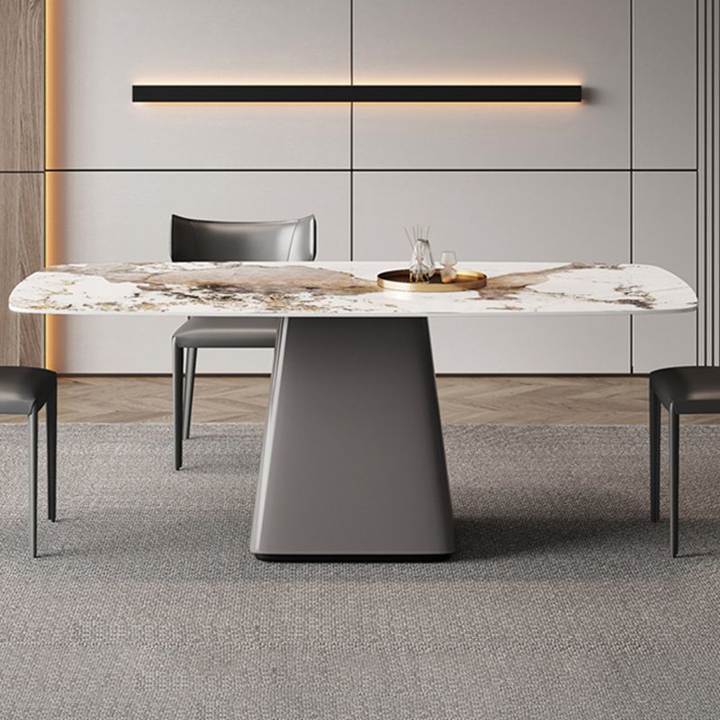 Modern Style Sintered Stone Dining Table Set Rectangle 1/2/3/4/7 Pieces Dining Set