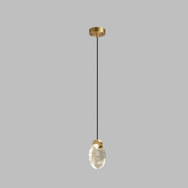 Geometry Shape Crystal Hanging Lights Modern Style Hanging Light Fixtures
