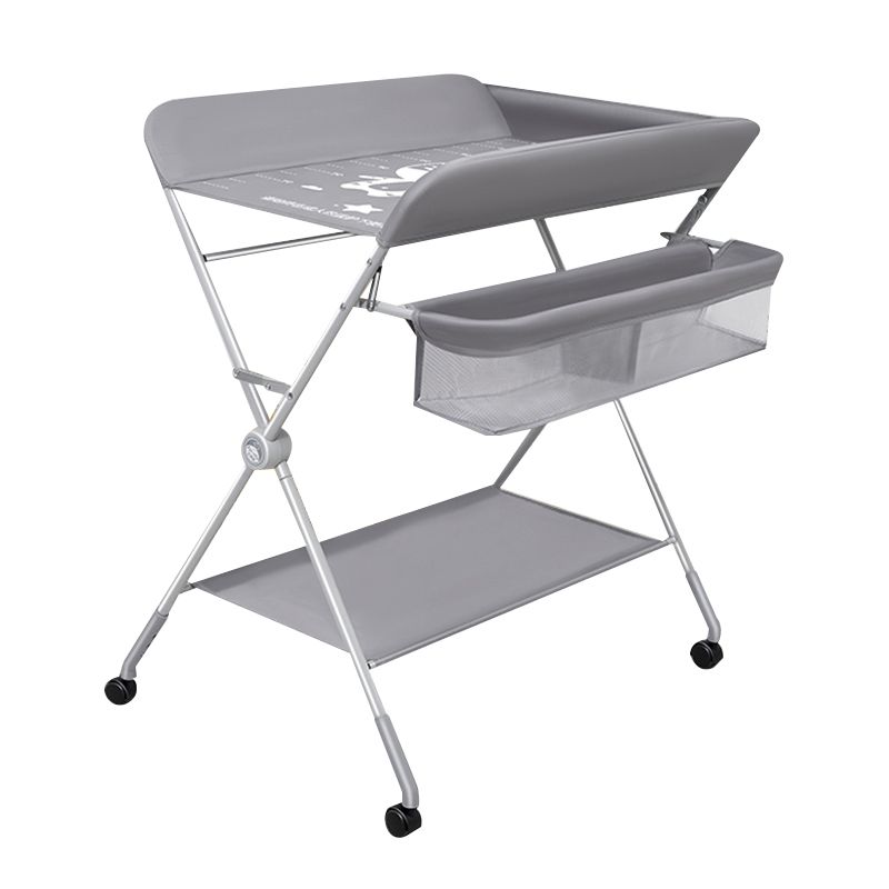 Folding Baby Changing Table Portable Changing Table with Shelf