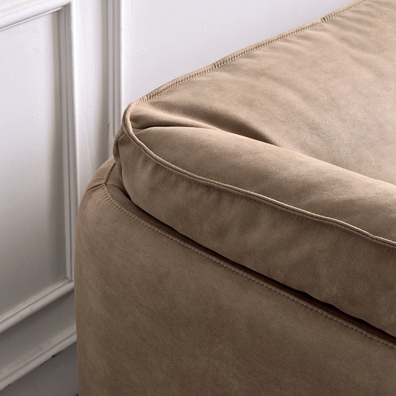 Stationary Faux Leather Living Room Pillow Top Arm Standard Sofa