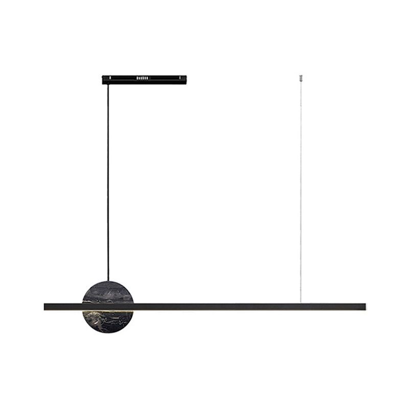Simple Hanging Island Light Marble LED Hanging Lighting Fixture for Sitting Room