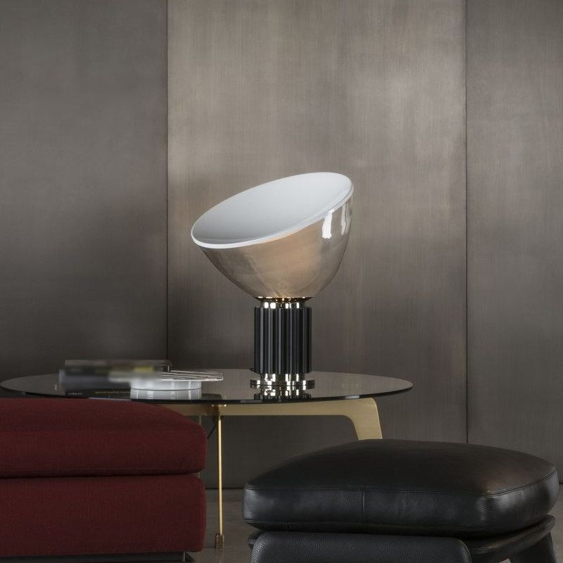 Round Glass Table Lamp Modern Style 1 Light Table Lamp Fixtures