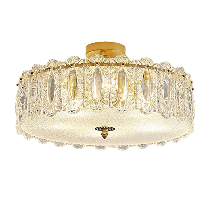 Creative Ceiling Light Nordic Glass Flush Mount Light Fixture for Sitting Room