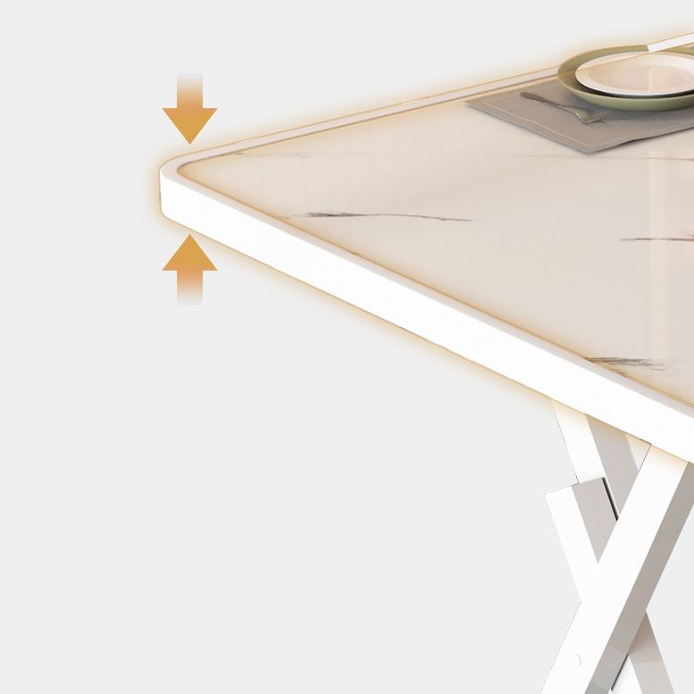 Modern Style Solid Wood Dining Set with Double Pedestal Base Dinette Set for Home