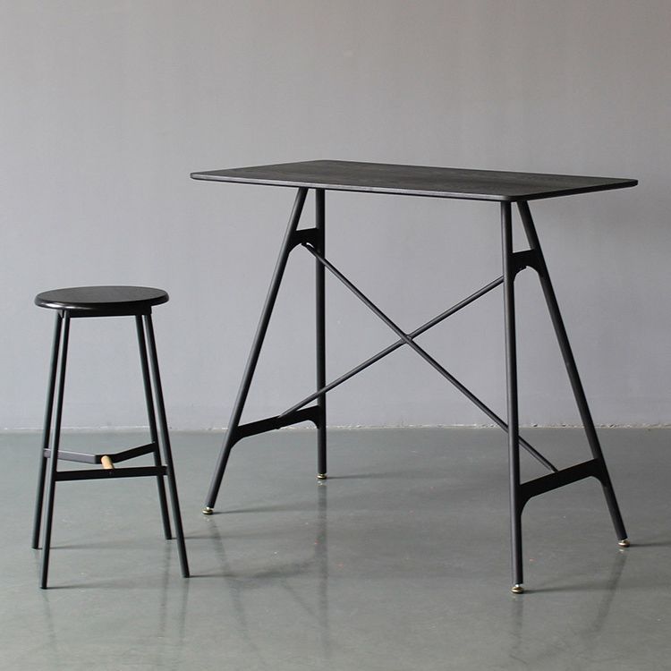 Industrial Pub Table Bar Height Bar Table for Living Room Use