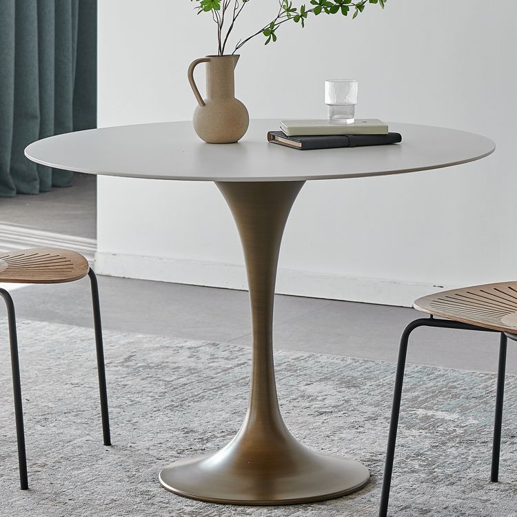Round Dining Table Traditional Luxury Dining Table with Tulip Base