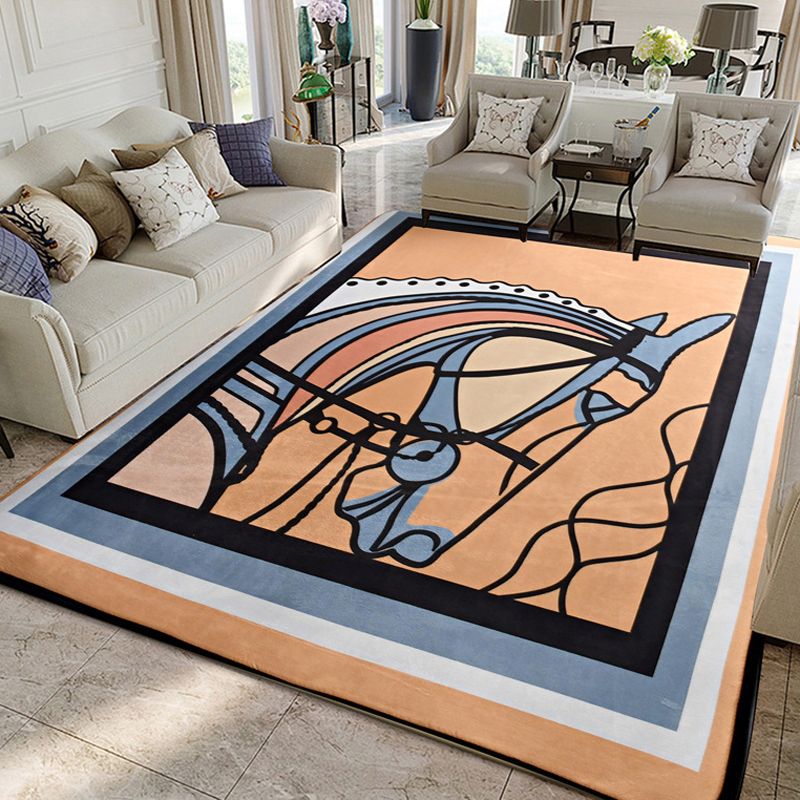 Minimalistisch gebied Tapijt Leisure Polyester Tapijt Wasbaar binnen Tapijt voor woningdecoratie