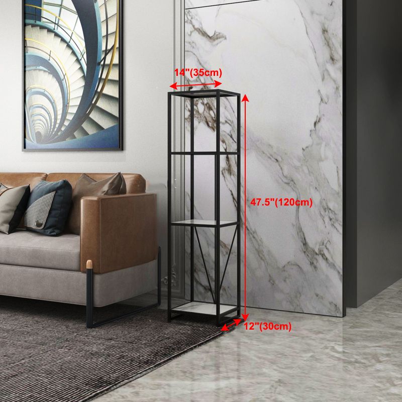 Libreria etagere aperta verticale industriale telaio in ferro -scaffale in legno fabbricato scaffale