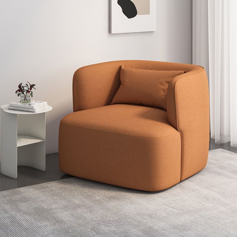 Contemporary 33.5"Wide Pillow Back Sponge Recessed Arms Chair
