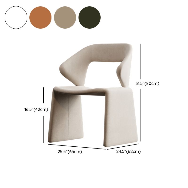 Upholstered and Velvet Open Back Dining and Accent Chairs for Home