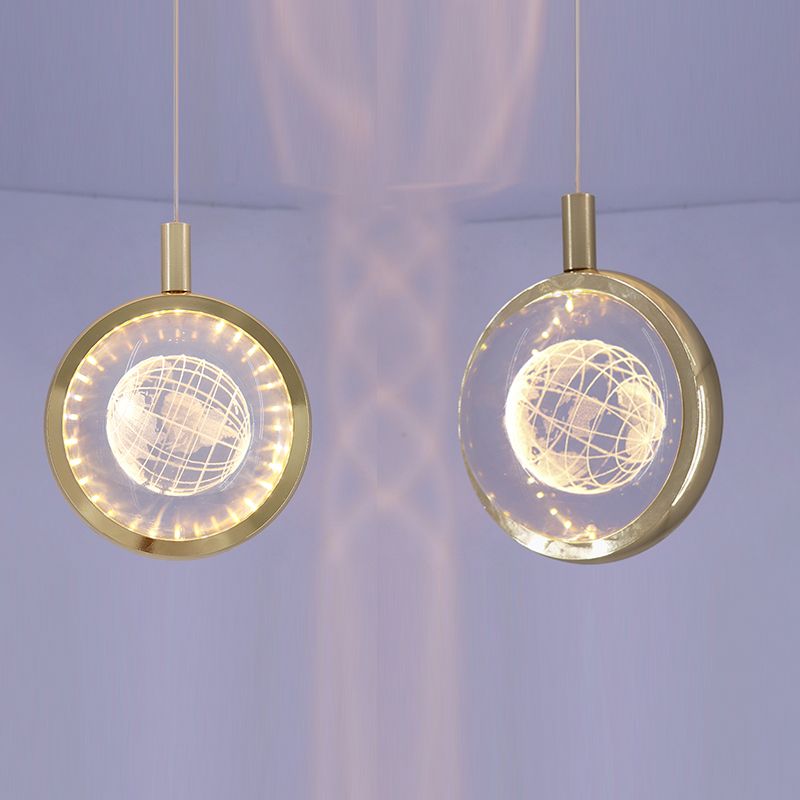 Luce a pendolo a LED LEDULUM GOLDO NOVITÀ SEMPRE CRIDULE CRIDULE LUCE PER CAMERA DA LETTA