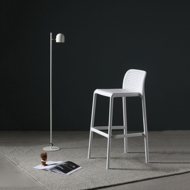Taburete de comedor de cocina de plástico escandinavo