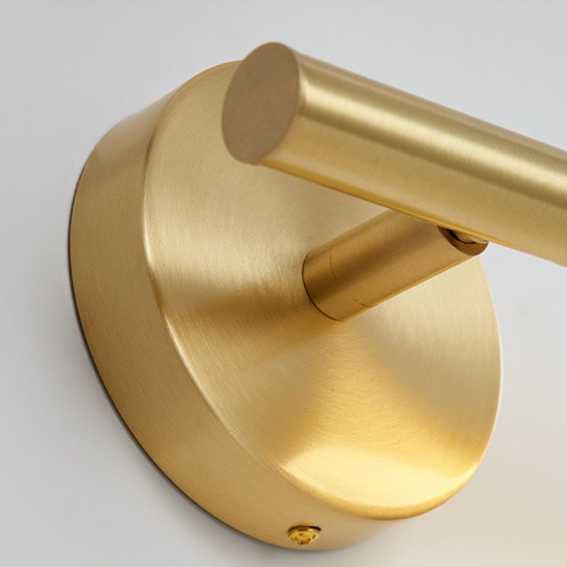 Traditionalism Linear Vanity Wall Light LED Metal Wall Sconce in Brass for Bathroom, 19.5"/25" W