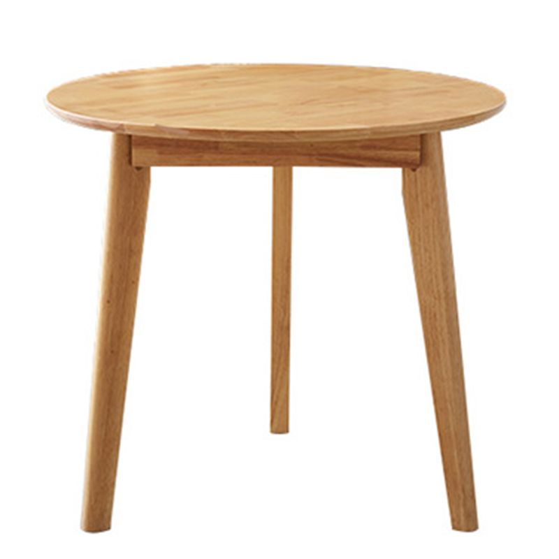 Rubberwood Solid Wood Dining Table Round Dining Table for Dining Room