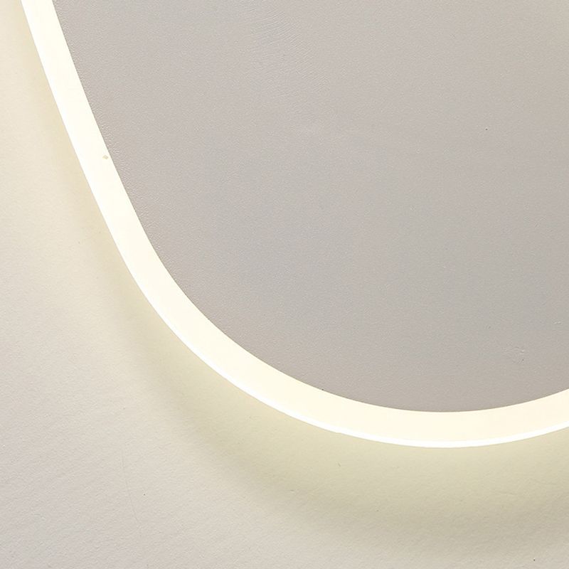 White LED Flush Mount Lighting Modernism Ceiling Light for Foyer