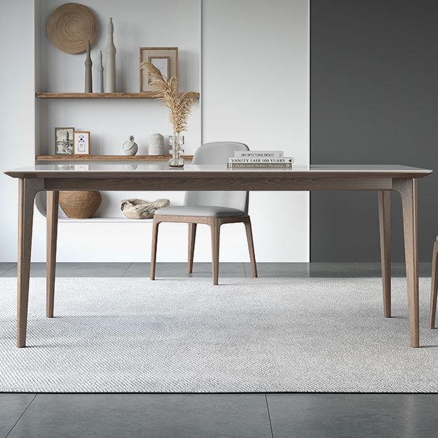 Designer Style Sintered Stone Top Dining Set Rectangle 1/3/4/5/7 Pieces Dinette Table Set