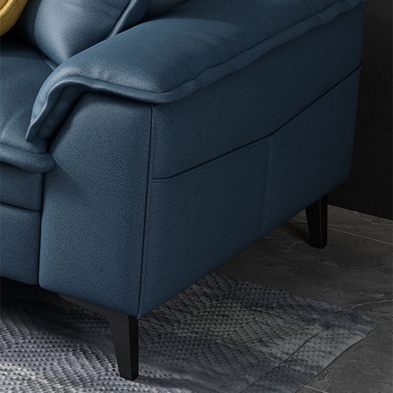 Scandinavian 4-seat Pillow Top Arm Sectional 37.4" High Sectional with 4 Pillows