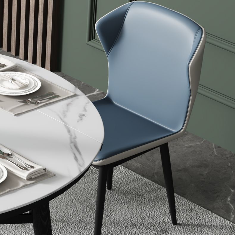 Kitchen Modern Sintered Stone Dining Table of Traditional Height with Collapsible Dining Room Sets