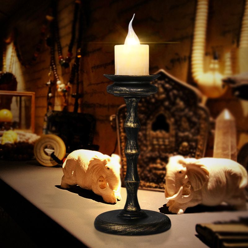 1 Light Desk Light Warehouse Style Candabra Marble Table Éclairage en laiton / bronze avec base de colonne en métal