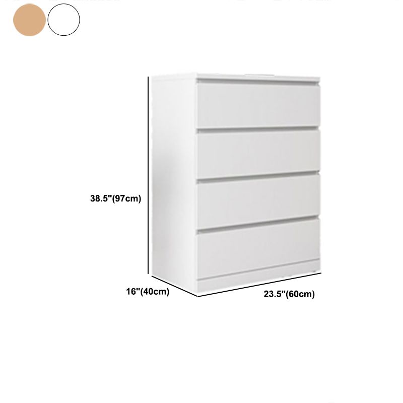 Contemporary Chest Wood Vertical Chest with Drawers for Home/Office