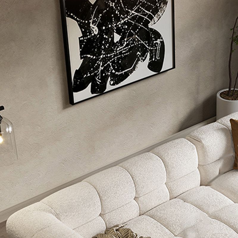 Contemporary Biscuit Back Sofa Tuxedo Arm Loveseat for Living Room