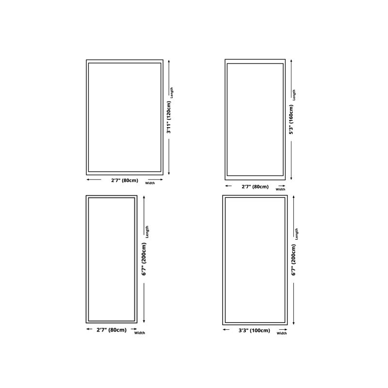Geometría contemporánea alfombra de alfombra impresa alfombra interior alfombra lavable para decoración del hogar