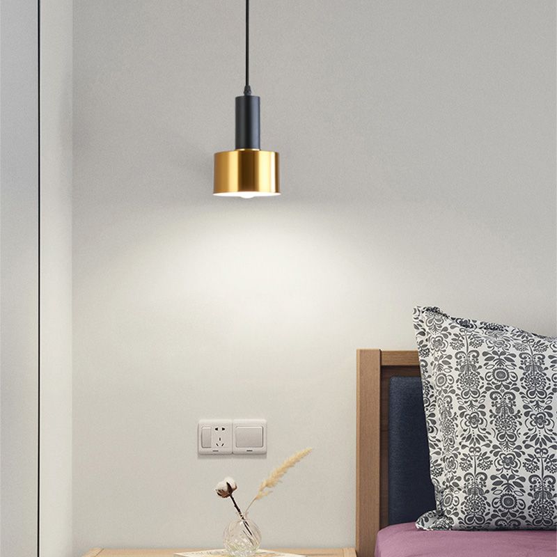 Geometric Hanging Light Fixtures Modern 1-Light Suspension Lamp with Acrylic Shade