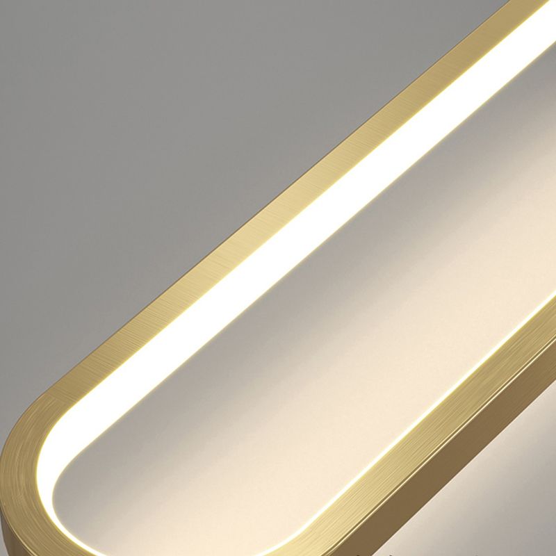 Brass Geometric Wall Light Nordic Style LED Wall Sconce for Living Room