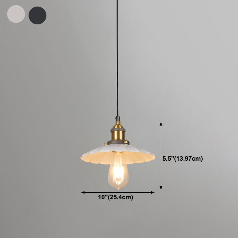 Luz de lámpara colgante cónica Luz de techo colgante de estilo industrial