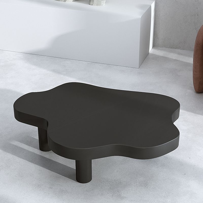 Solid Wood Cloud-Shaped Coffee Table Nordic 3 Legs Cocktail Table