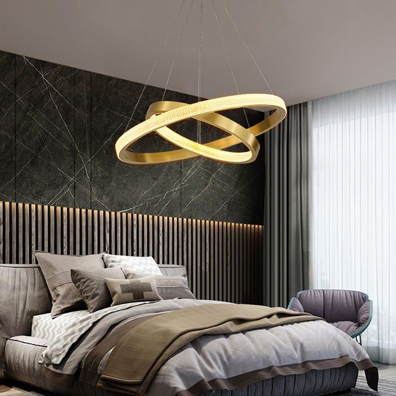 Simplicity Multi-Layer Suspended Lighting Fixture Acrylic Hanging Ceiling Fixture for Restaurant