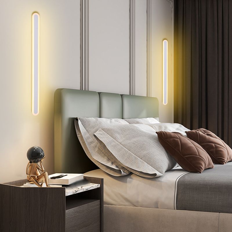 Lineare Form Metall Wandleuchte moderne Stil 1-Licht-Wandbeleuchtung