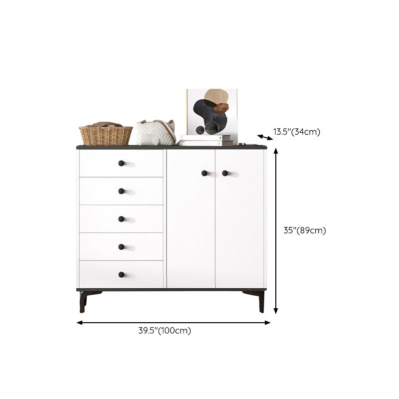 Contemporary Combo Dresser Solid Wood Bachelor's Chest for Home