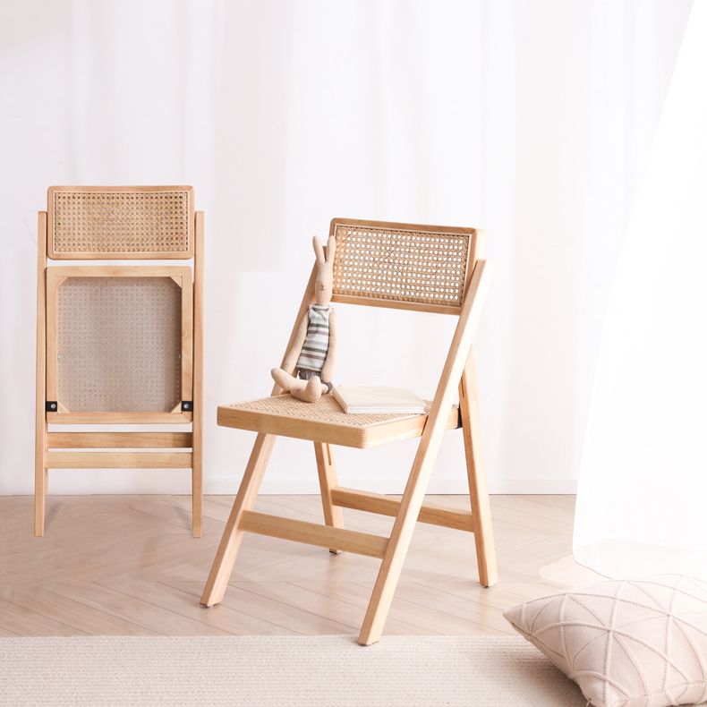 Silla de comedor de estilo escandinavo, silla de comedor de madera con respaldo abierto para restaurante