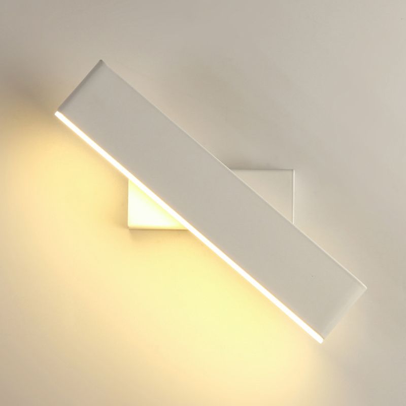 Lampe murale à LED à la mode moderne laquée en aluminium rotatif en aluminium Lumière murale avec une teinte acrylique