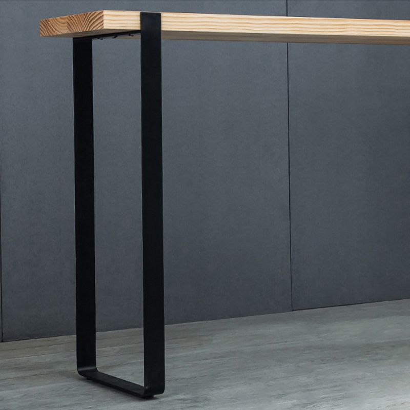 Modern Pub Height Dining Table Natural Wood Counter Height Table