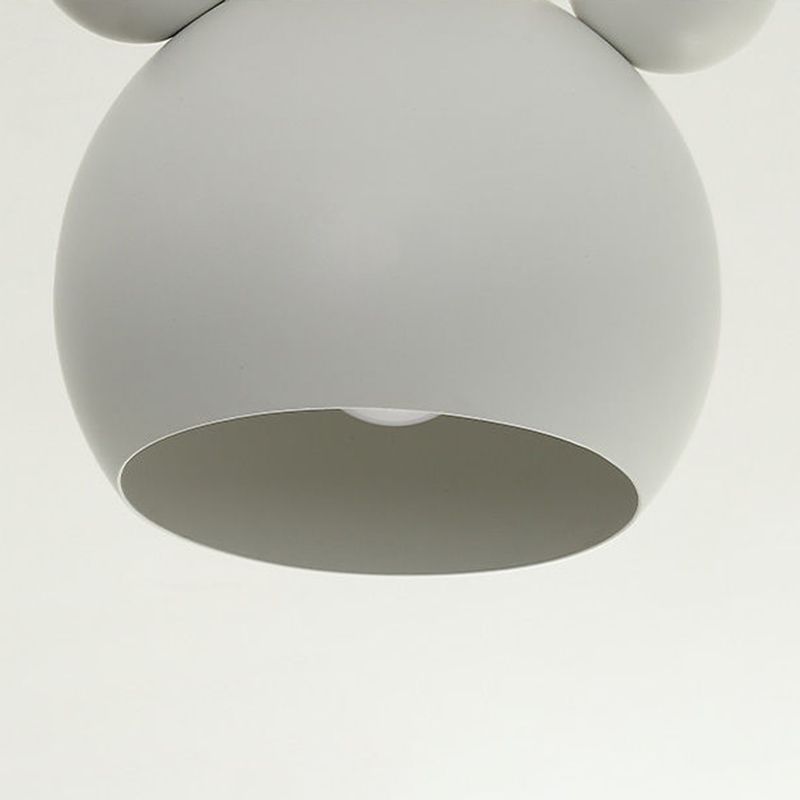 Children Wall Light Flush Mount Polish Finish Wood Lighting for Foyer