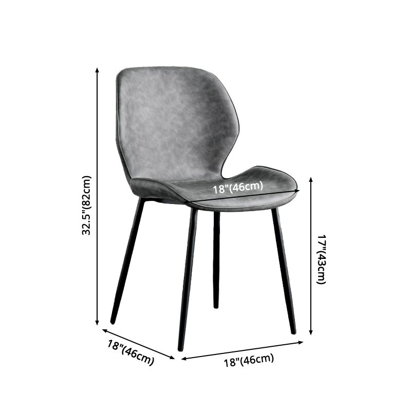 Moderne Metallküche Essnetzstuhl Schwarzer Flügelback Side Ess Side Chair