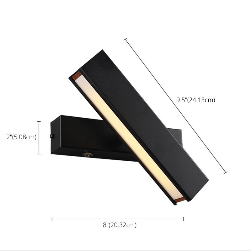 Rectangular Wall Light Sconces Modern Minimalist Style Acrylic 1 Light  Sconces