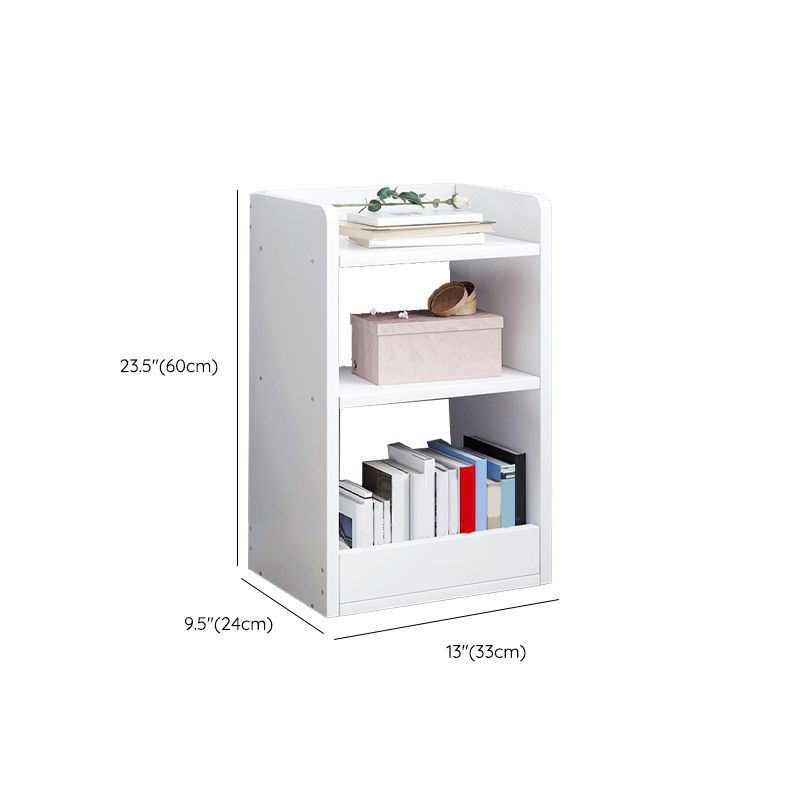 Modern Bookcase Open Back Engineered Wood Bookshelf for Study Room