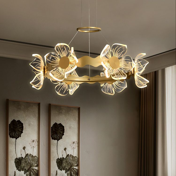 Eigentijds plafond hanglampje lichtglas hangend licht licht voor woonkamer