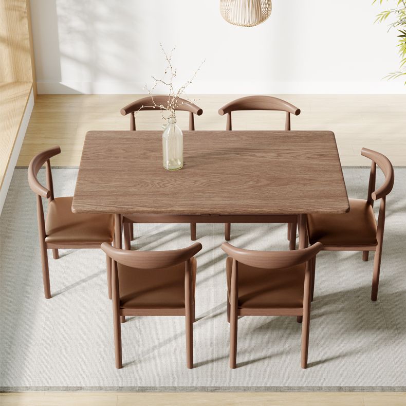 Rectangle Dining Table Medium Density Fiberboard Table for Dining Room