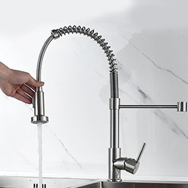 Farmhouse Kitchen Faucet Spring Spout One Handle High Arch Water Filler