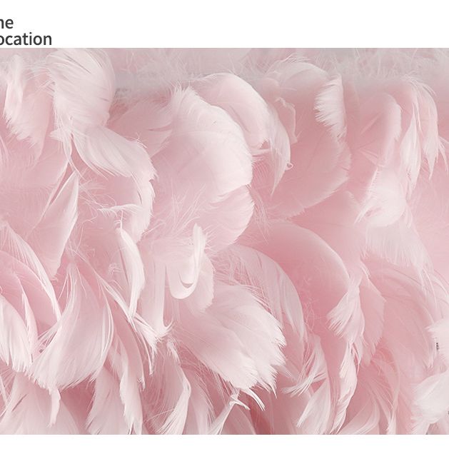 Il lampadario a forma di ciondolo a forma di ciambella rosa illuminazione lampadario piuma per camera da letto